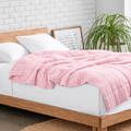 Light Pink Minky Fleece Weighted Blanket