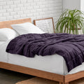 Purple Minky Fleece Weighted Blanket